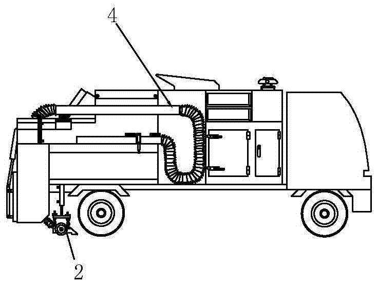 具有雙垃圾吸取口的真空吸塵車的製作方法