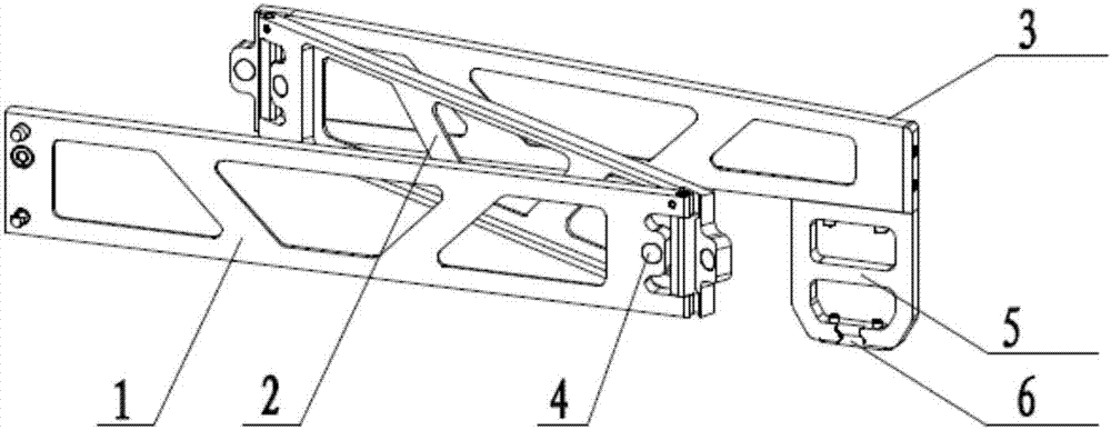 用于铁路道岔检测仪的支撑臂的制作方法