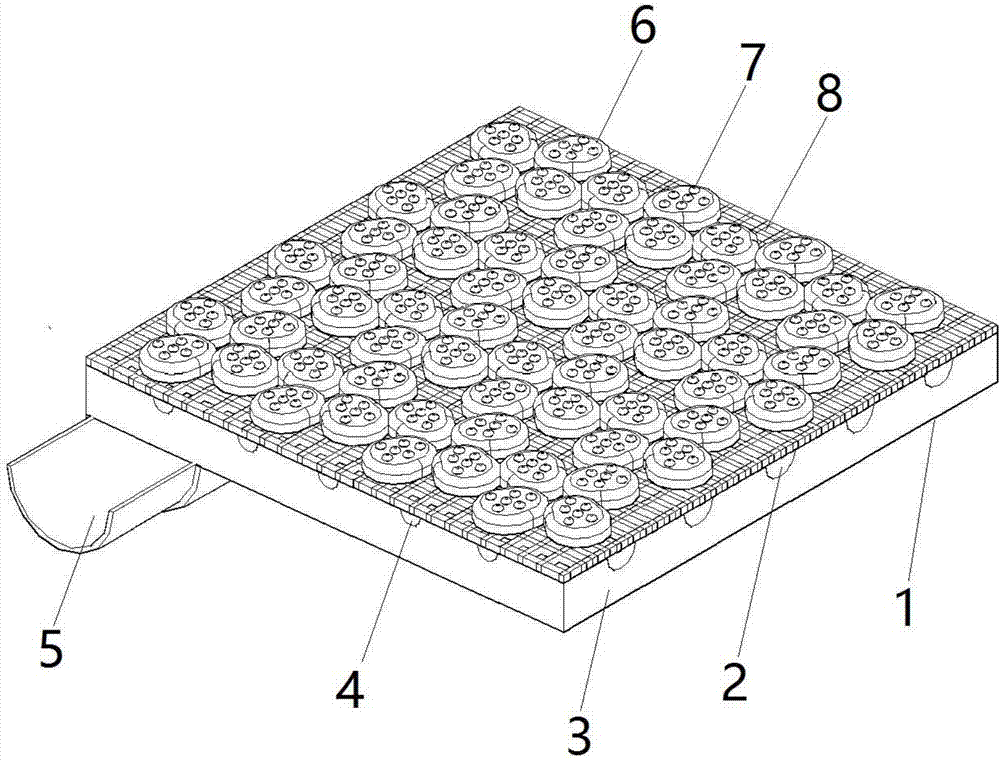 一种园林施工管理用防滑排水地砖的制作方法