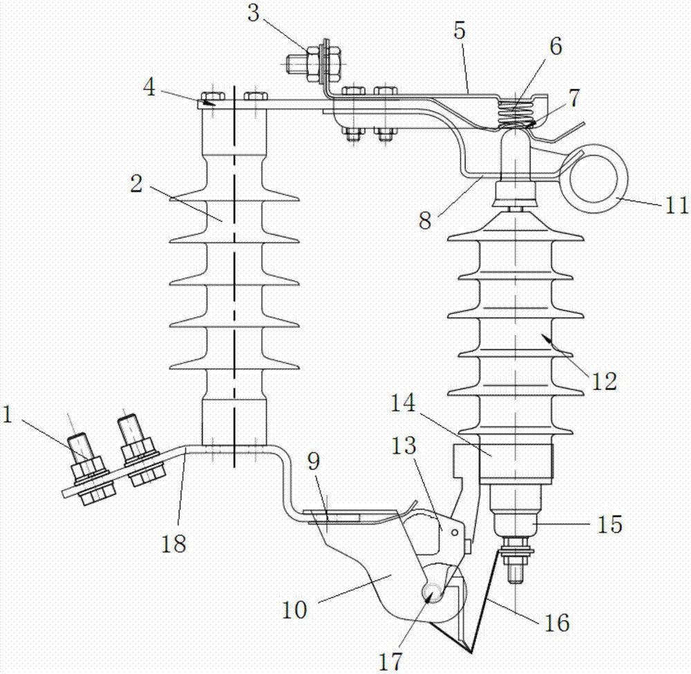 跌落式避雷器的製作方法