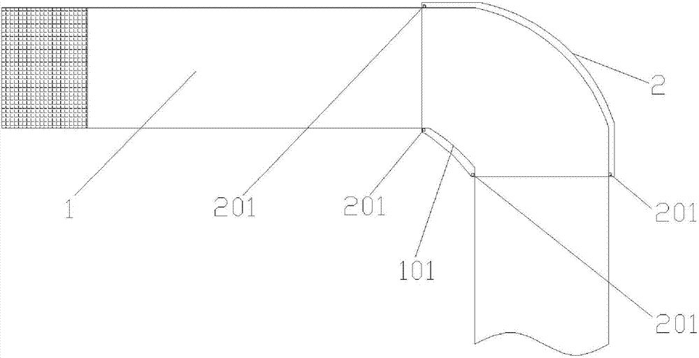 一种防拐角断裂的FPC线的制作方法