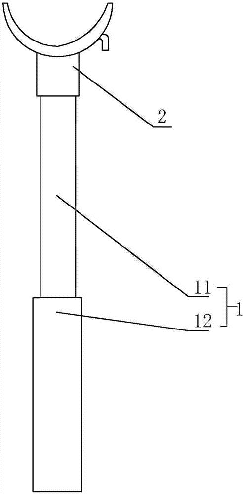 伸缩撑衣杆结构图图片