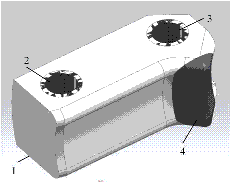 一种具有新型耐磨层结构的钩爪及其制造方法与流程