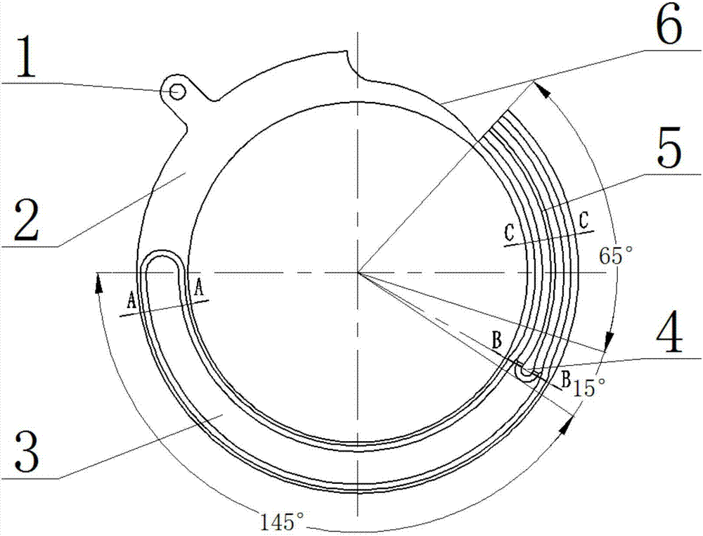 环槽渐缩内陷式勺式排种器隔板的制作方法