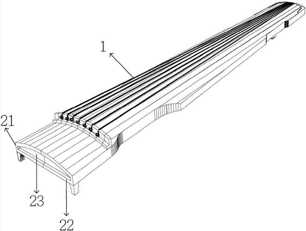 乐器共鸣箱的侧板结构的制作方法