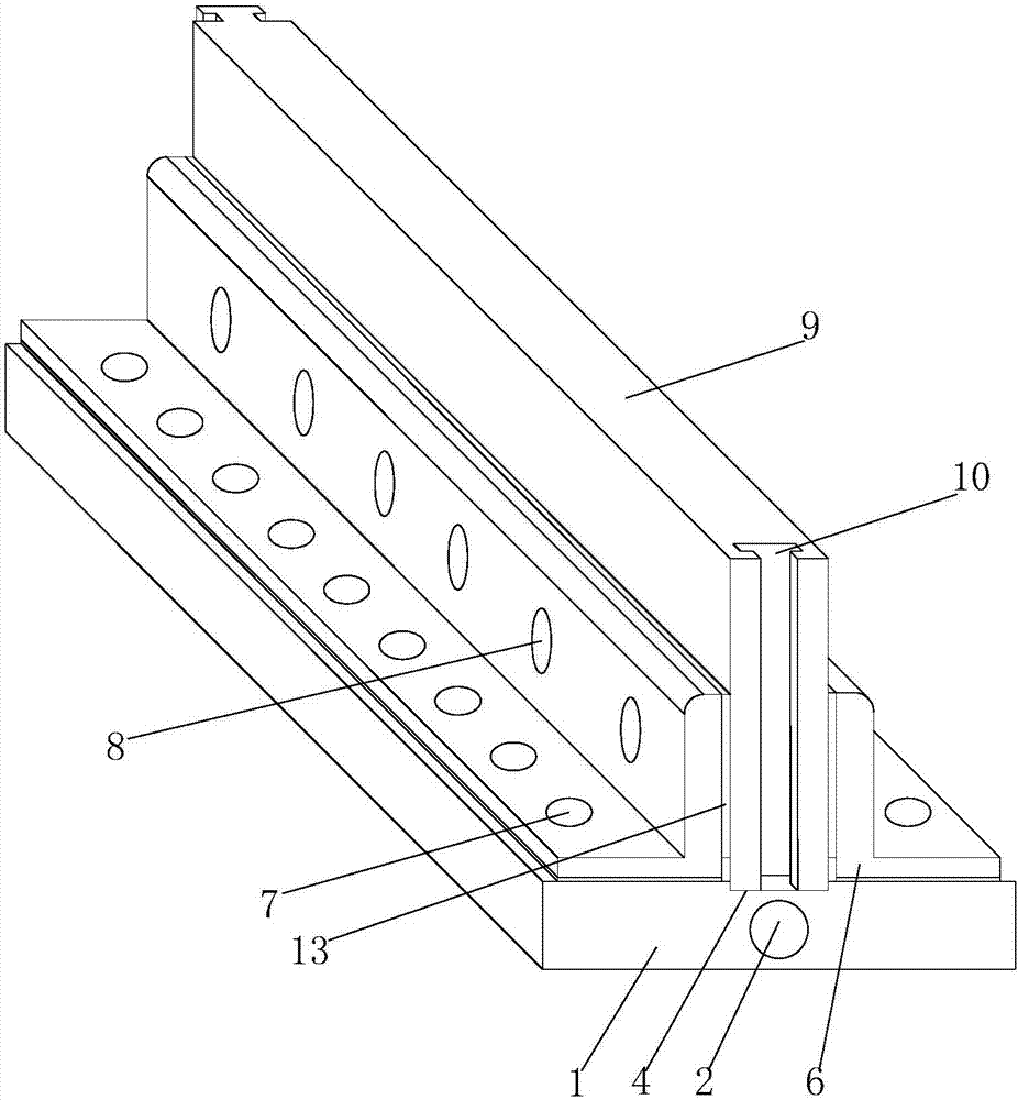 一种可拆卸组合式电梯导轨的制作方法