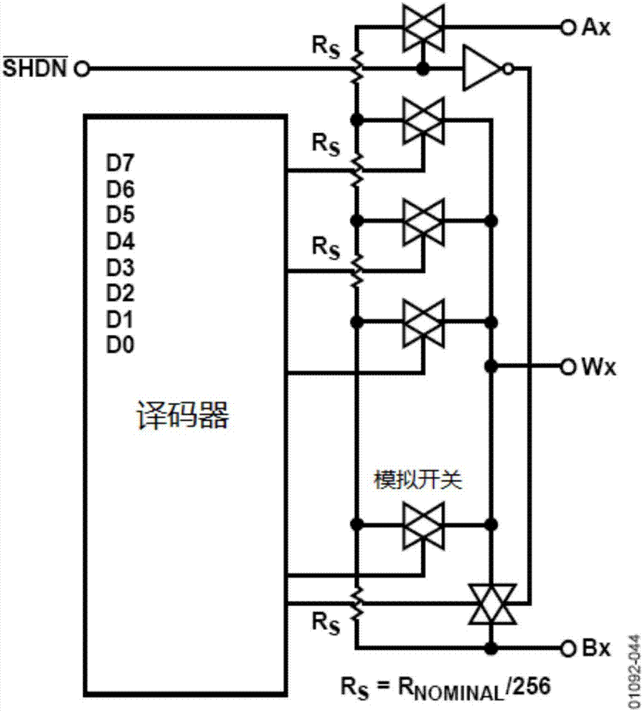 高分辨率數字電位器的製作方法