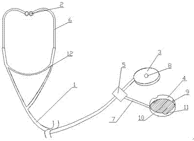 一种具有消毒功能的听诊器的制作方法