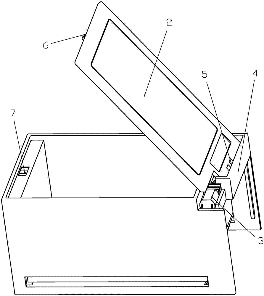 一种翻盖式物品分发盒的制作方法