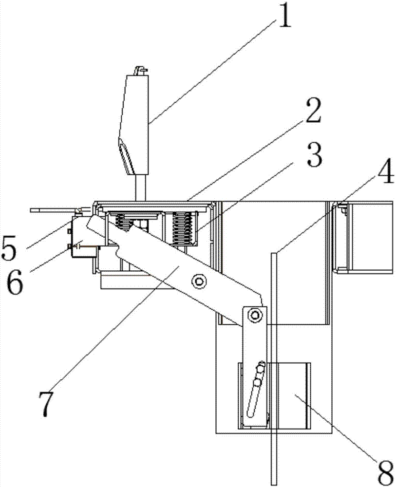 一种顶置式电梯断绳保护装置的制作方法
