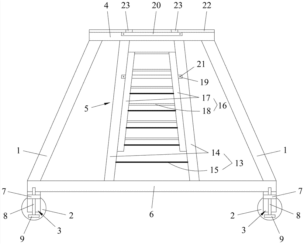 变压器高压套管检修作业架的制作方法