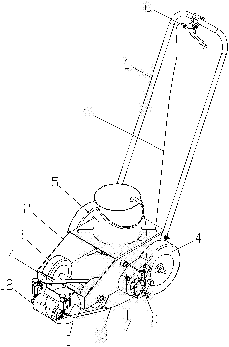 手推式滚刷划线机的制作方法