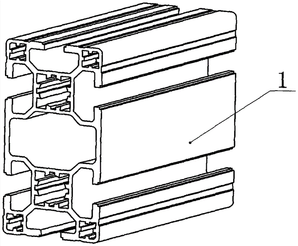 码坯机专用带双轴直线导轨铝合金型材的制作方法