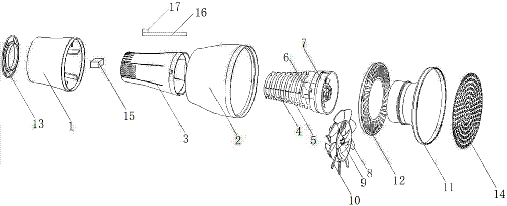 一種可吸入水份的吹風機的製作方法