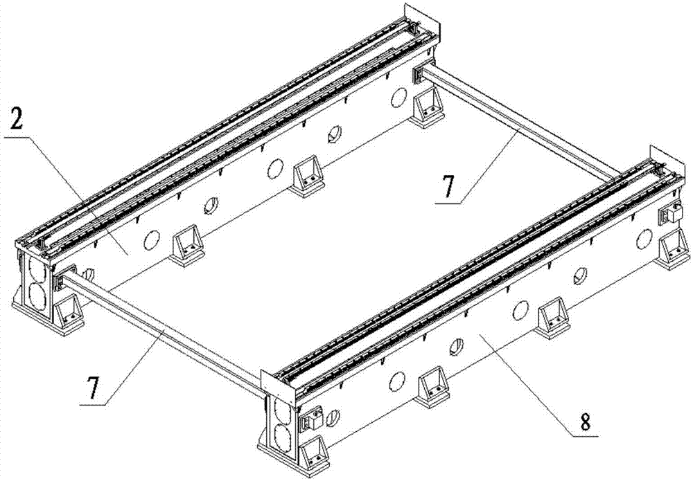 一种可拆分式激光切割机机床床身的制作方法