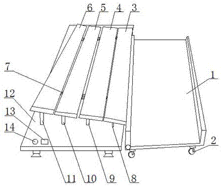 一种管材挤出机翻斗架的制作方法