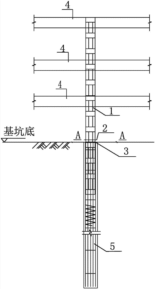 一種用於鋼筋混凝土內支撐格構柱柱底的鋼板止水結構的製作方法