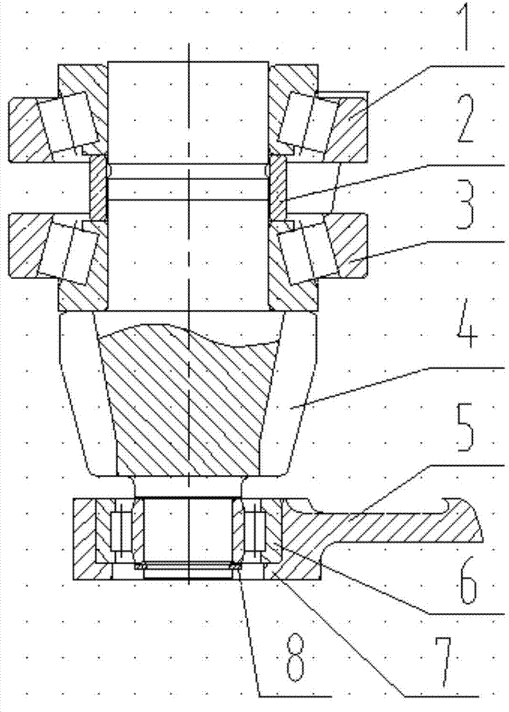 装载机驱动桥主传动主动齿支撑轴承限位结构的制作方法