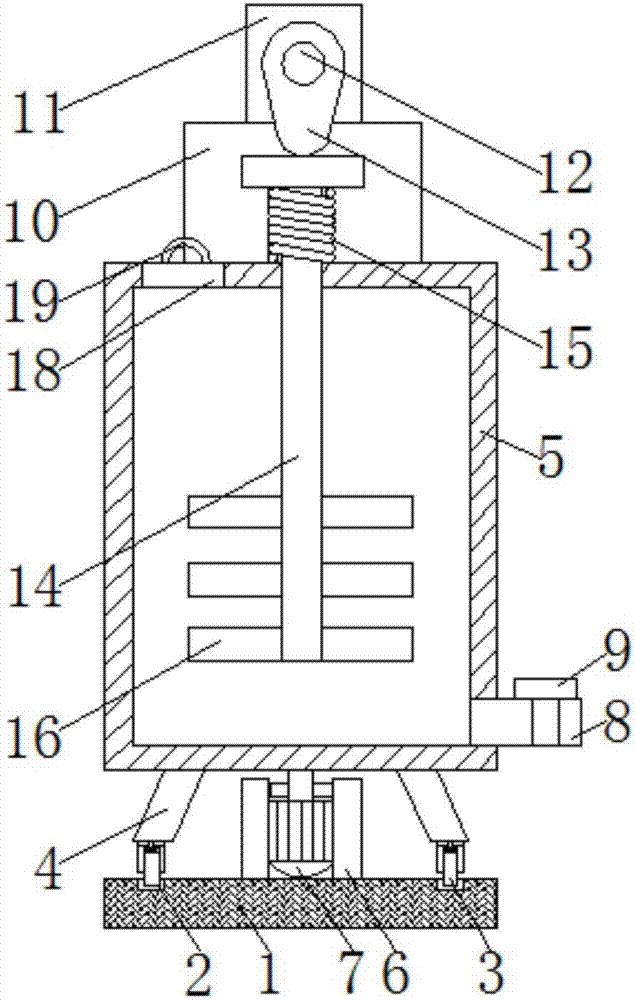 一种建筑工地用搅拌均匀的水泥搅拌机的制作方法