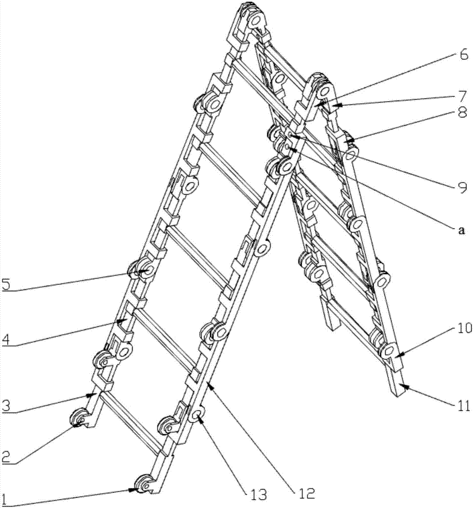 一种折叠式多功能爬梯的制作方法