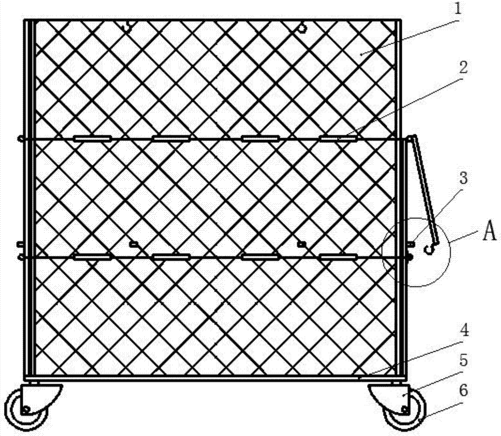 一种金属桶多层围栏式转运装置的制作方法