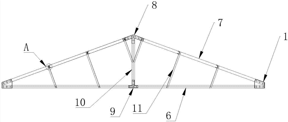 三角形木屋架结构图图片