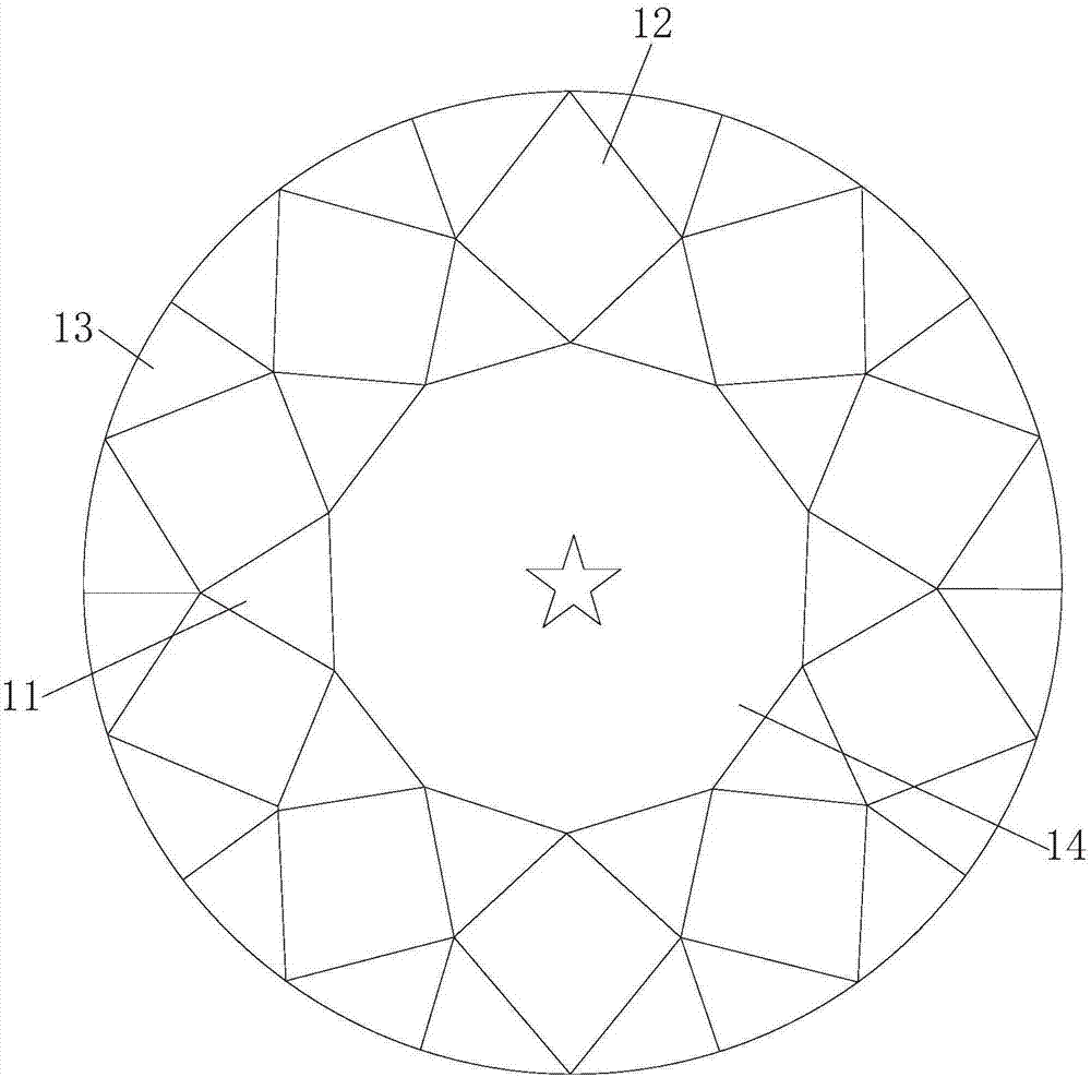 钻石切割图 平面图图片