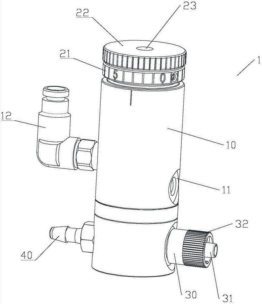 双螺旋搅拌机主动轴送气管路增压控流阀的制作方法