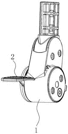 一种婴儿车后轮刹车装置的制作方法