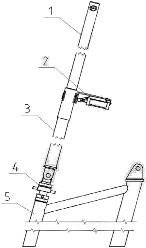内绷绳修井机防倾翻支撑装置的制作方法
