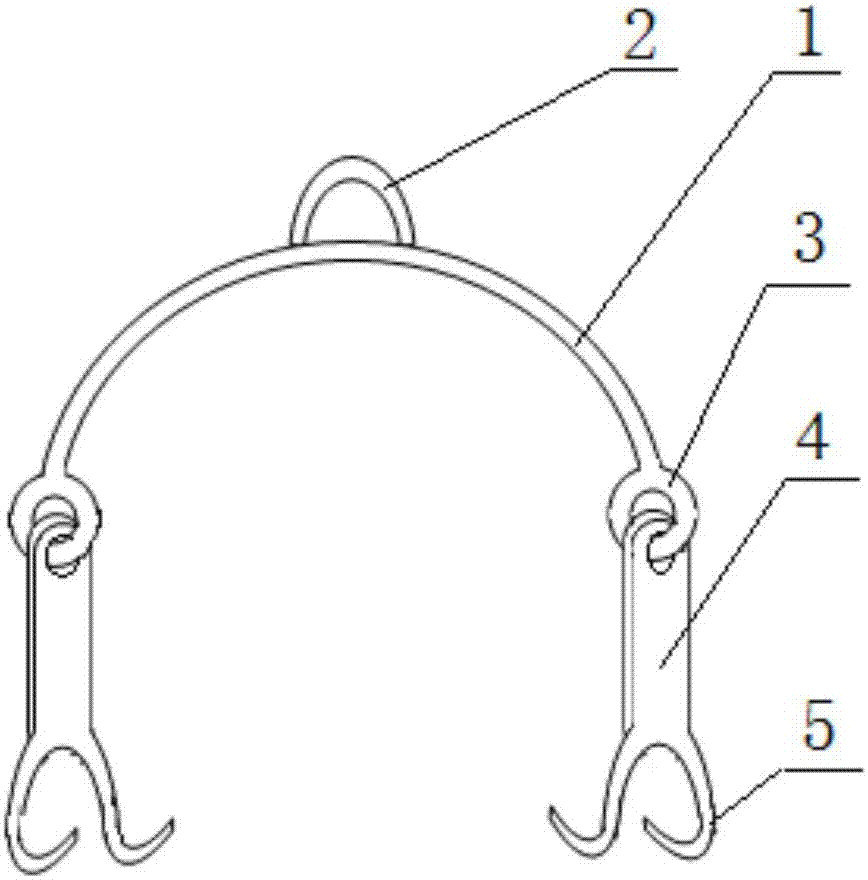 涂漆大口桶担式双钩吊具的制作方法