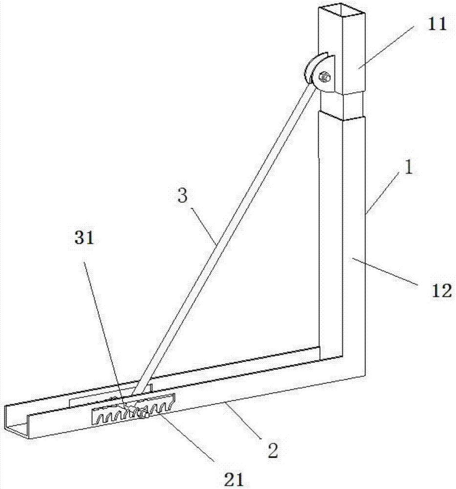 梁侧模板支撑装置的制作方法