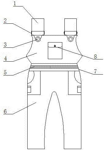 一种牛仔服装背带的制作方法