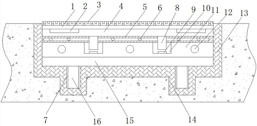 一种高速公路路面的防滑结构的制作方法