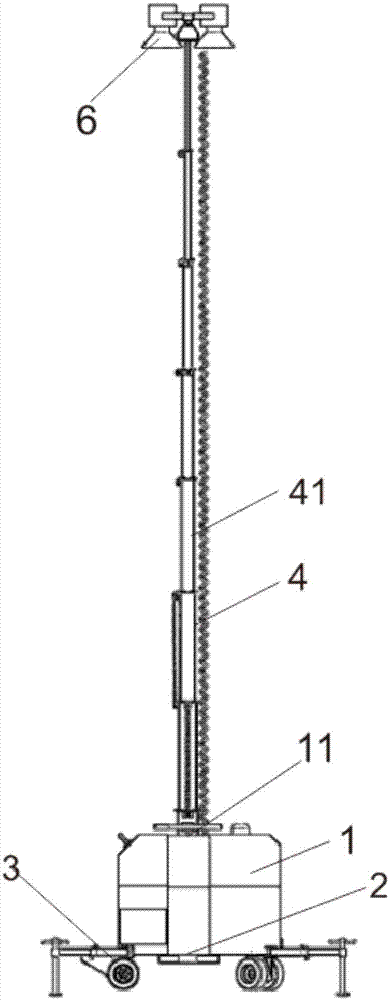 一种升降灯塔行走装置的制作方法