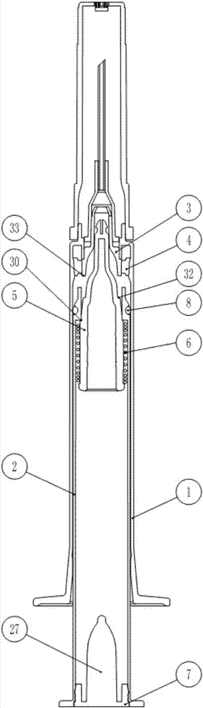 一种可换针头式回缩型安全注射器的制作方法