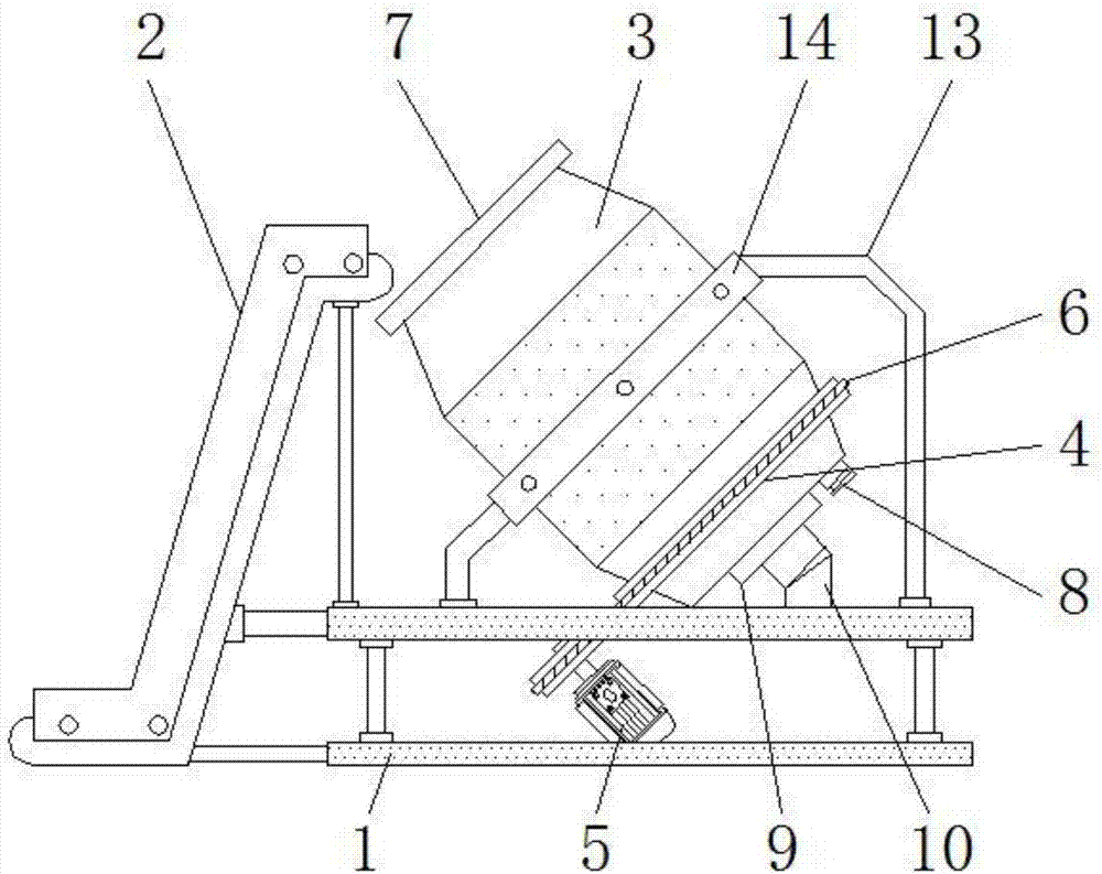 一种钨铁合金加工用原料混合装置的制作方法