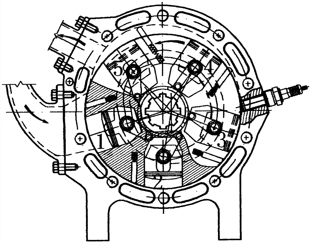 旋转活塞发动机的制作方法
