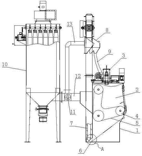 履帶式拋丸機的製作方法