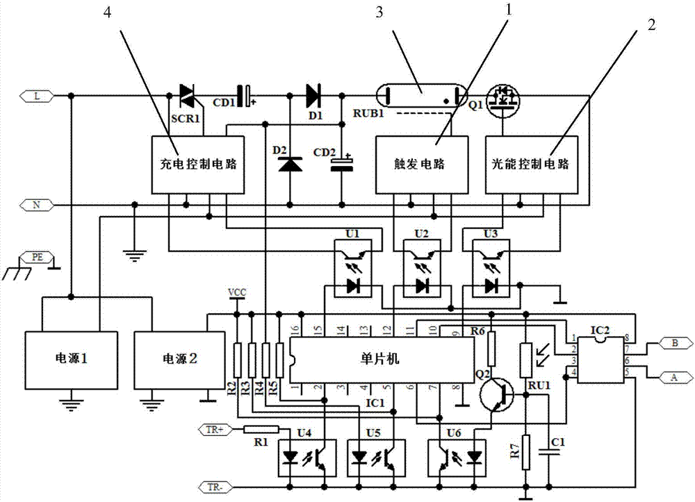 5伏爆闪灯电路图图片