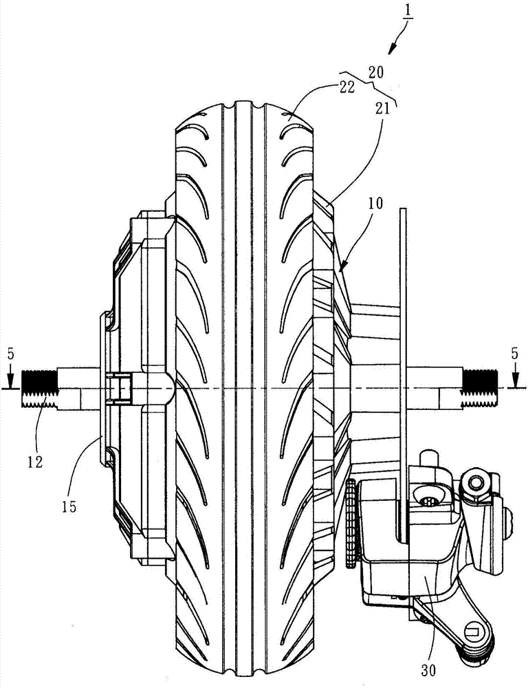 滑板车的车轮改良结构的制作方法