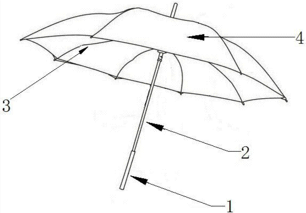 反向型雨伞的制作方法