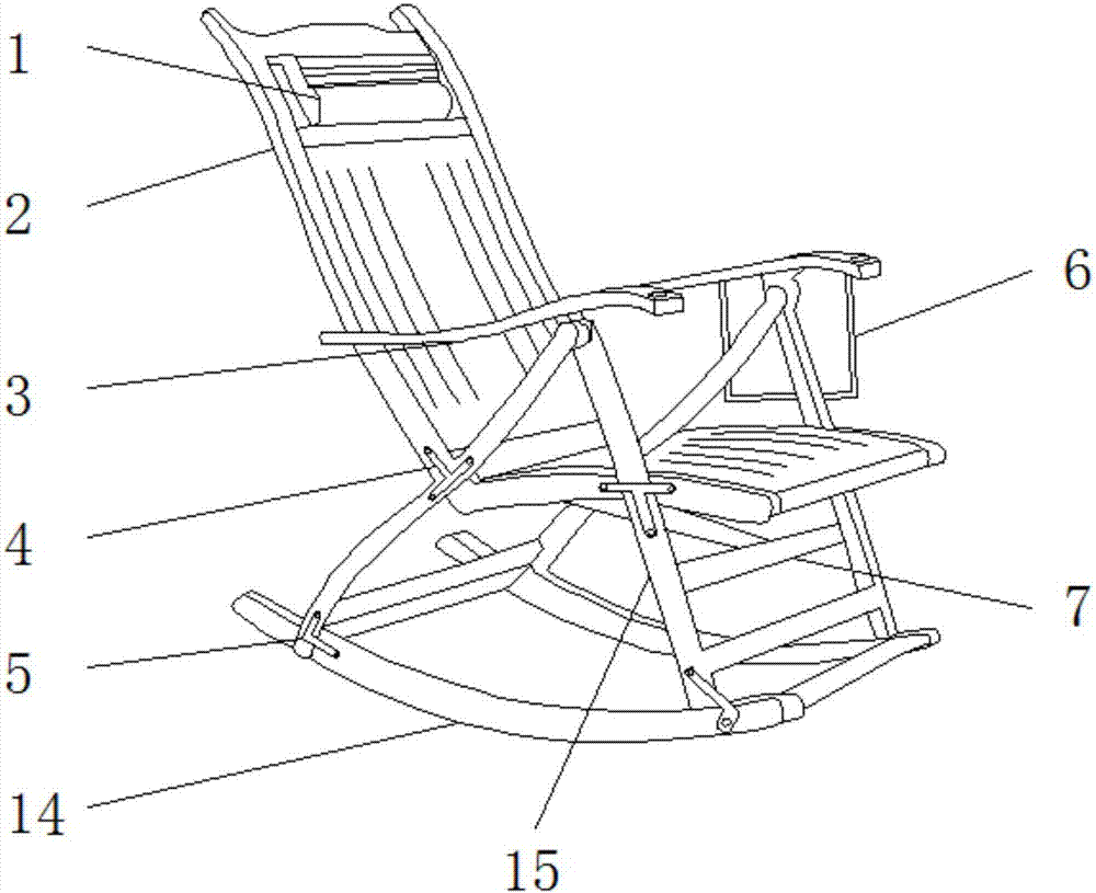 一种加固型竹制摇椅的制作方法