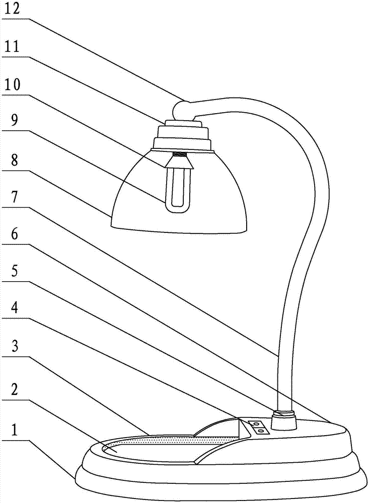 台灯的结构示意图图片