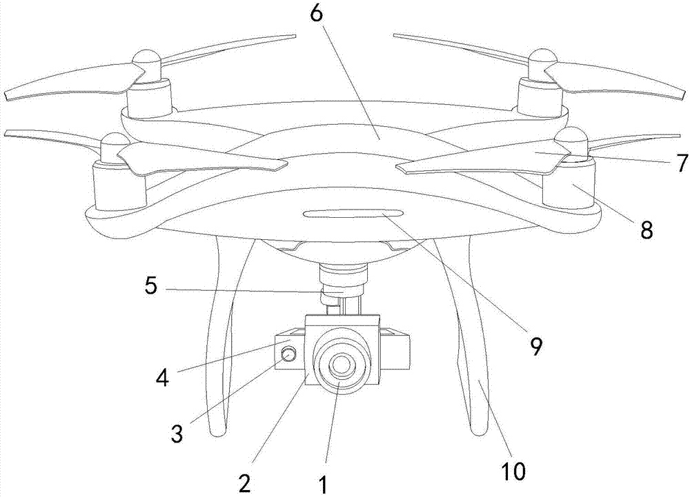 一种可拍摄全景的无人机的制作方法