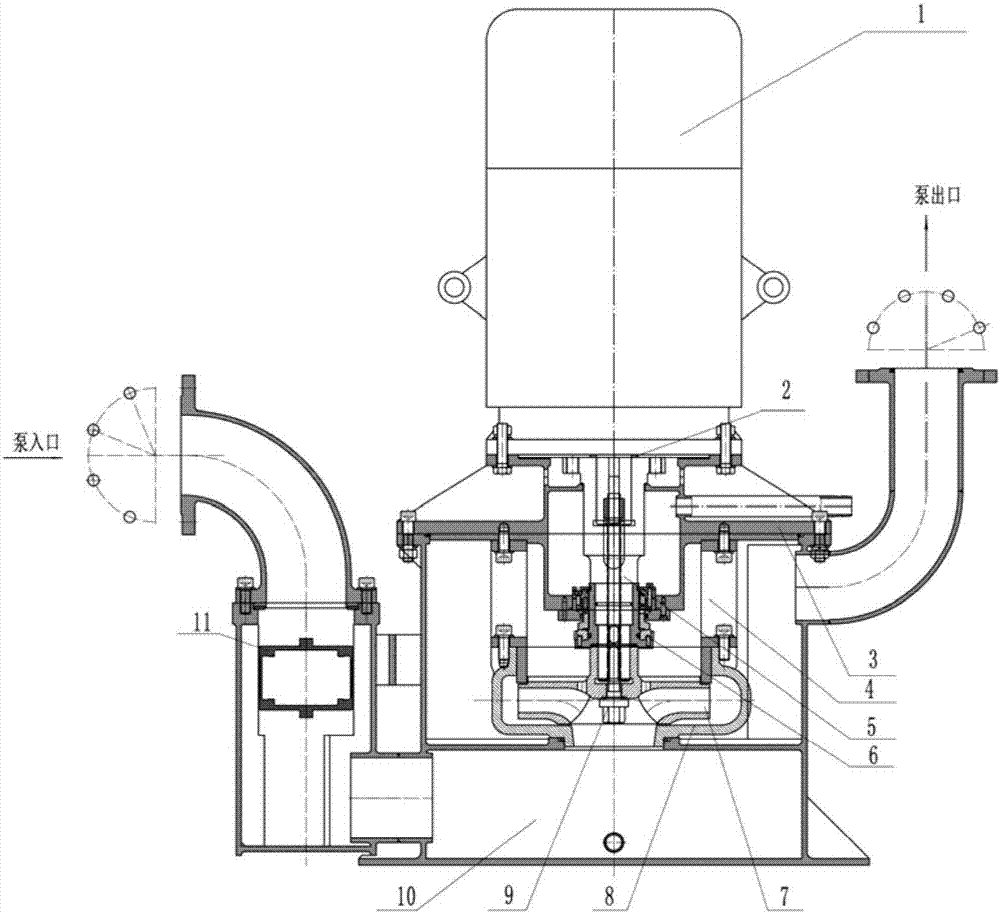 立式自吸泵结构图图片