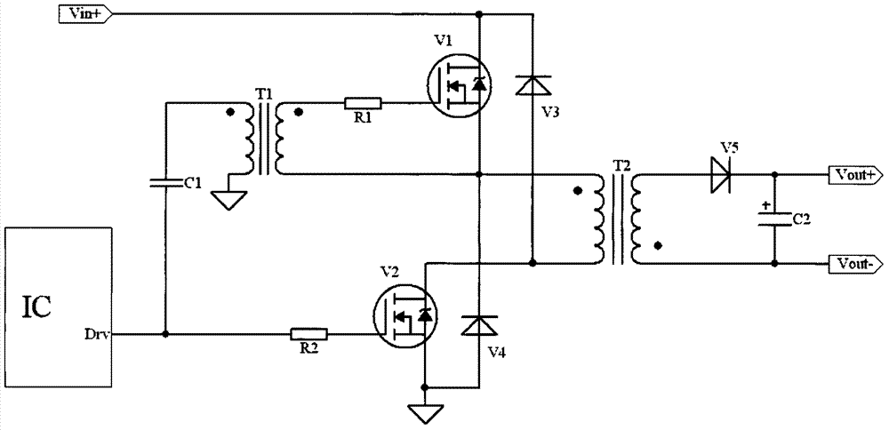 双管反激电路图片