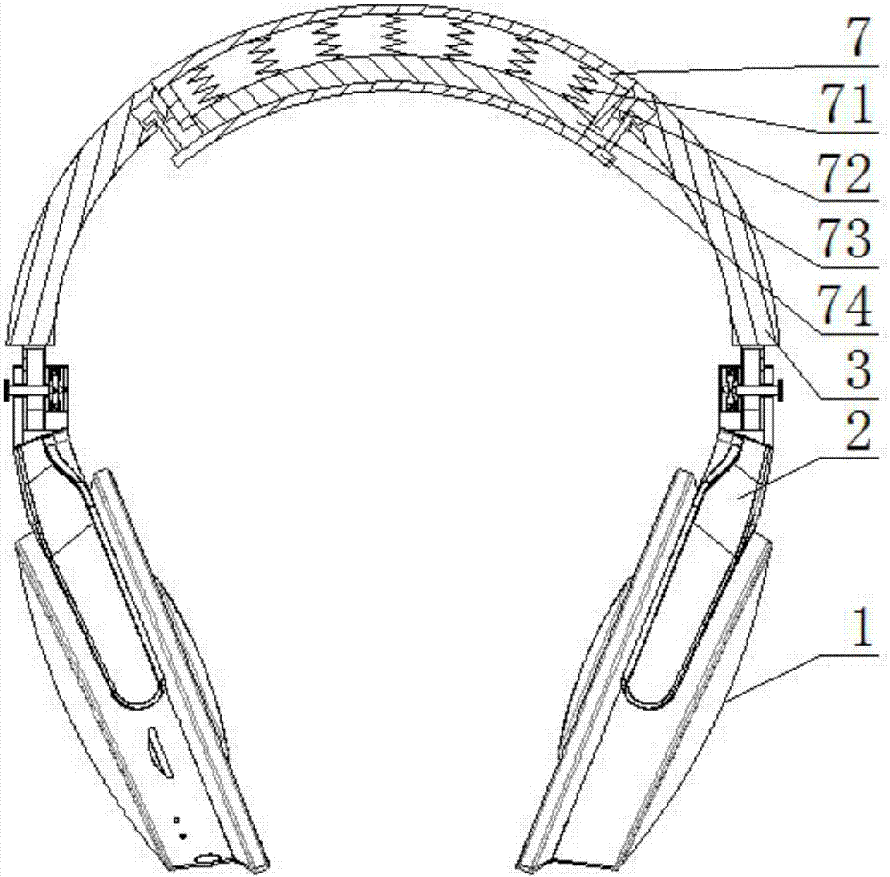 一种可调节夹紧力的头戴式耳机的制作方法