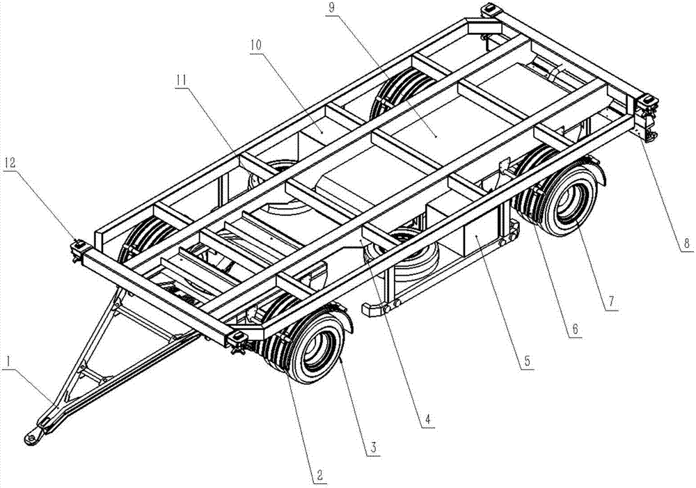 一种蓄电池旋转平板拖车的制作方法