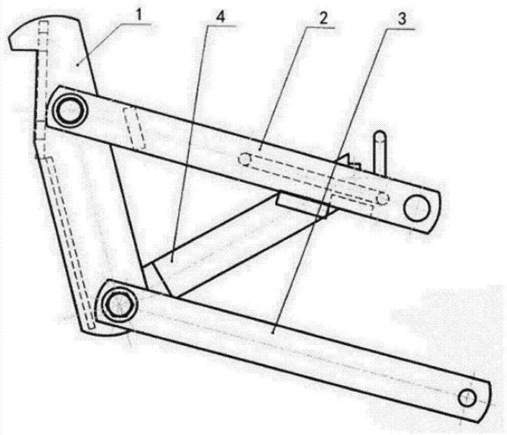 四连杆机构简图图片